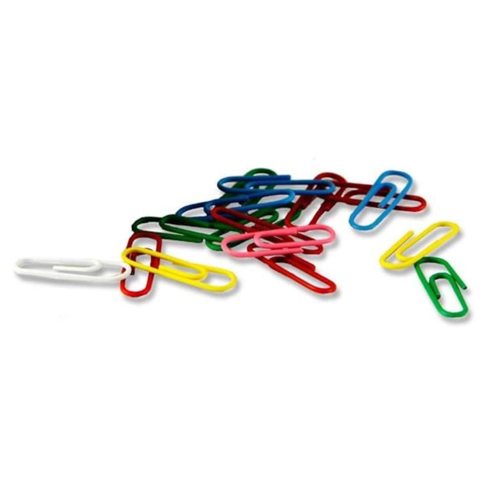 image 1 of Tub of 200 28mm Multicoloured Paper Clips by Premier Office