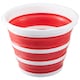 image 2 of Averill Red White Collapsible Bucket