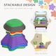 image 7 of ZONEKIZ Kids Stepping Stones, 11 Pieces Balance Stones for Obstacle Course