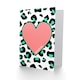 image 2 of Coral Green Beautiful Reverse Leopard Quote Card