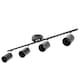 image 5 of CGC JACK Black Four Head GU10 Ceiling Spot Bar Light Black