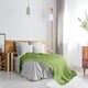 image 9 of Waffle Collection Recycled Cotton Throw in Pistachio (70" x 100")