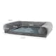 image 2 of Skylos Orthopedic Pet Calming Bed Extra Large Foam Plush Dog Nest Mattress Mat Grey | XL