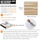 image 8 of NOVECRAFTO Vinyl Floor Tiles Self Adhesive – 12x12in Peel and Stick Flooring for Kitchen, Bathroom & Living Room – Beige Brown Wooden Stripes Design Brown | 2.79 sqm