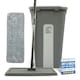 image 10 of Flat Mop and Bucket Set with Swivel Head Built In Wringer and 2 Washable Microfibre Mop Heads