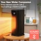 image 3 of Abode ACTH2005 Electric Heater 2000W Ceramic Tower Heater Digital Black
