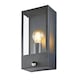 image 1 of BHS Wallace Outdoor Wall Light with Sensor, Dark Grey