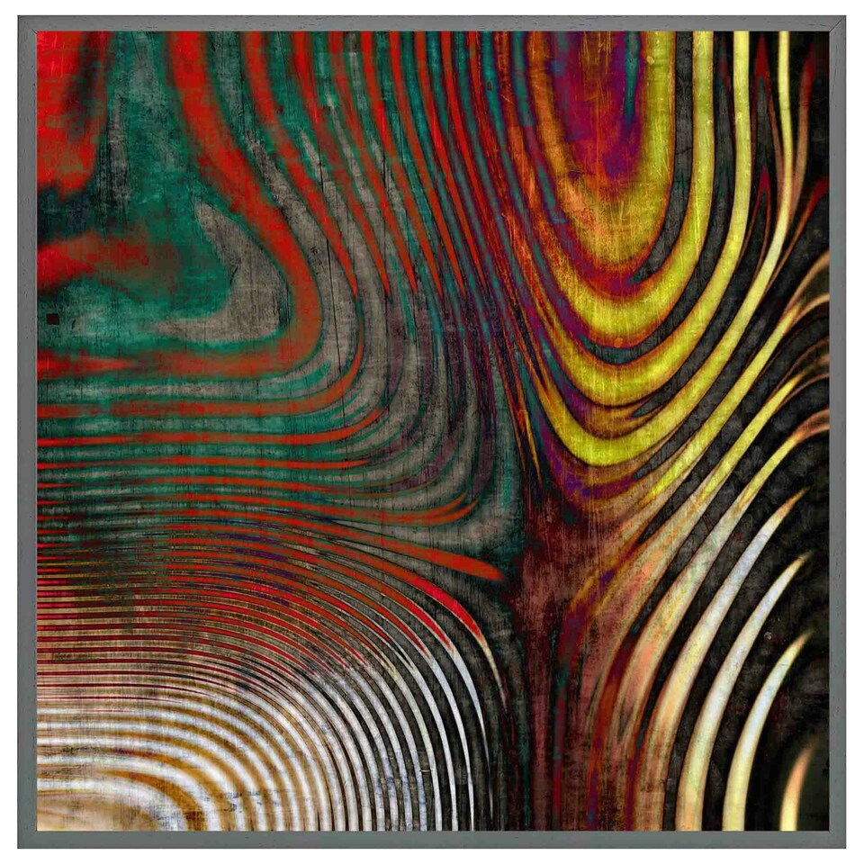 image 1 of Psychedelic print (Picutre Frame) White | S