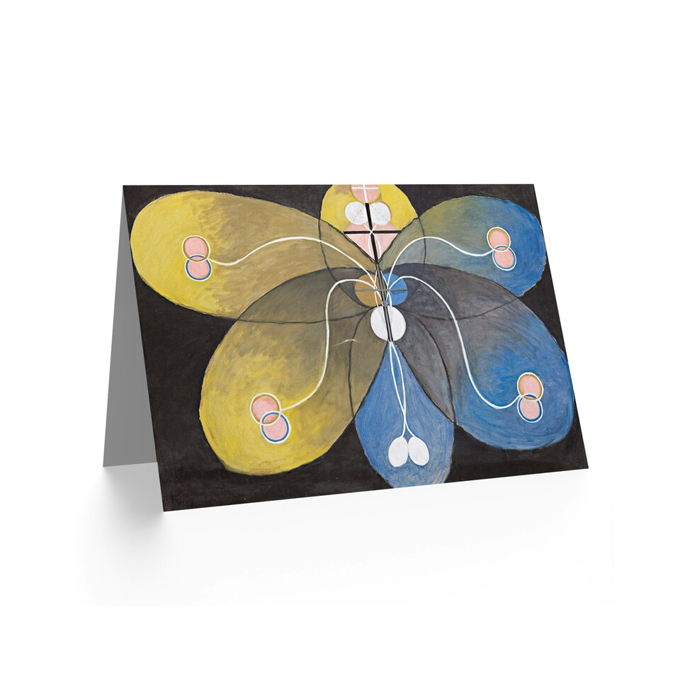 image 1 of Hilma Af Klint Group Vi Evolution No 9 Abstract Art Card