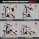 image 4 of SPORTNOW Multi Gym Workout Station with Sit Up Bench, Push Up Stand, Dip Bars