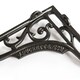 image 2 of Hammer & Tongs Ornate Iron Shelf Bracket - D200mm - Black