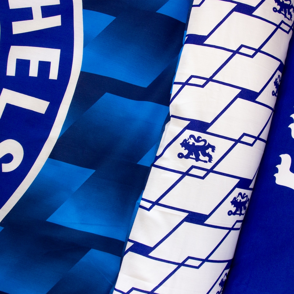 image 1 of Chelsea FC Geometric Single Duvet Cover