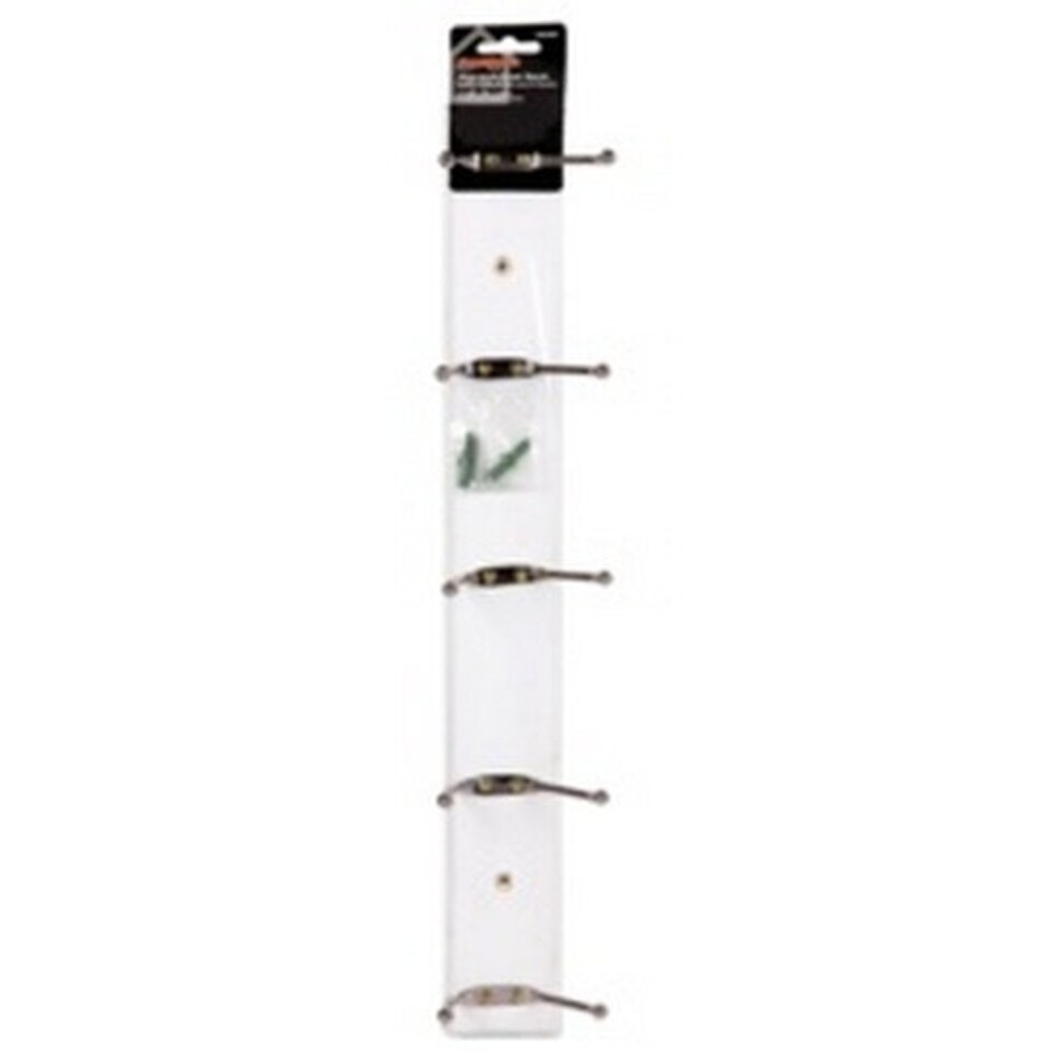 SupaHome Coat Rack - White - 490mm x 65mm x 12mm | White | 490mm x 65mm x 12mm