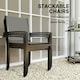 image 3 of Outsunny 5 Piece Garden Furniture Set with Round Table & 4 Stackable Chairs