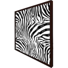 Zebra animal print (Picture Frame) Brown | XL