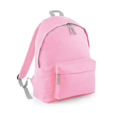 Beechfield Childrens Junior Fashion Backpack Bags / Rucksack / School - Classic Pink/ Light Grey - One Size Pink