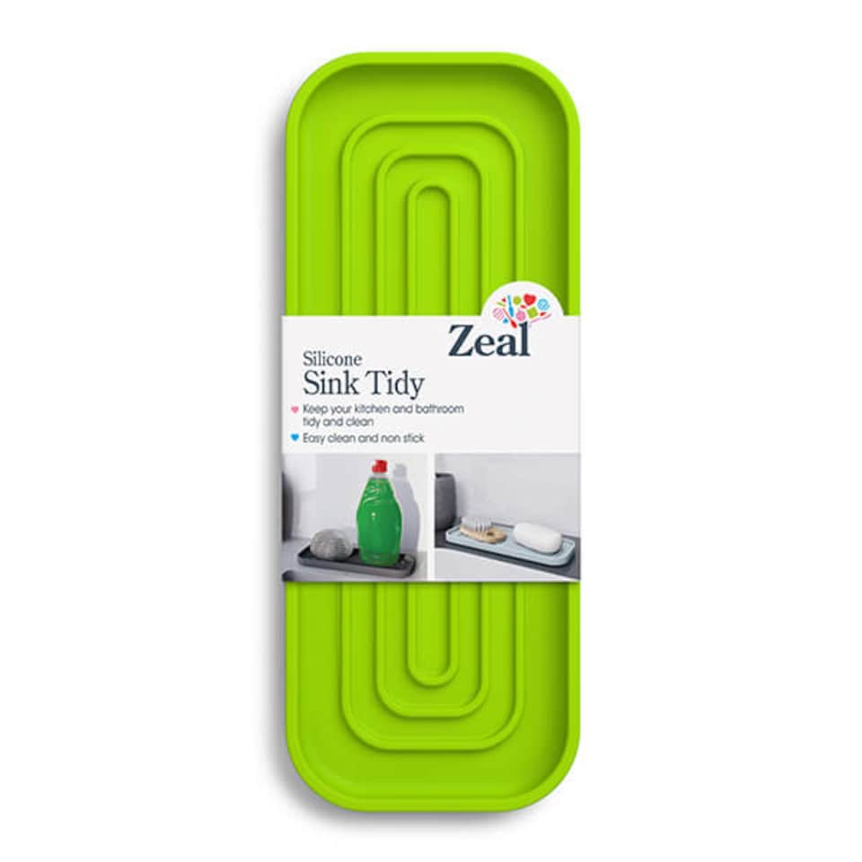 Zeal Silicone Sink Tidy Neon Lime