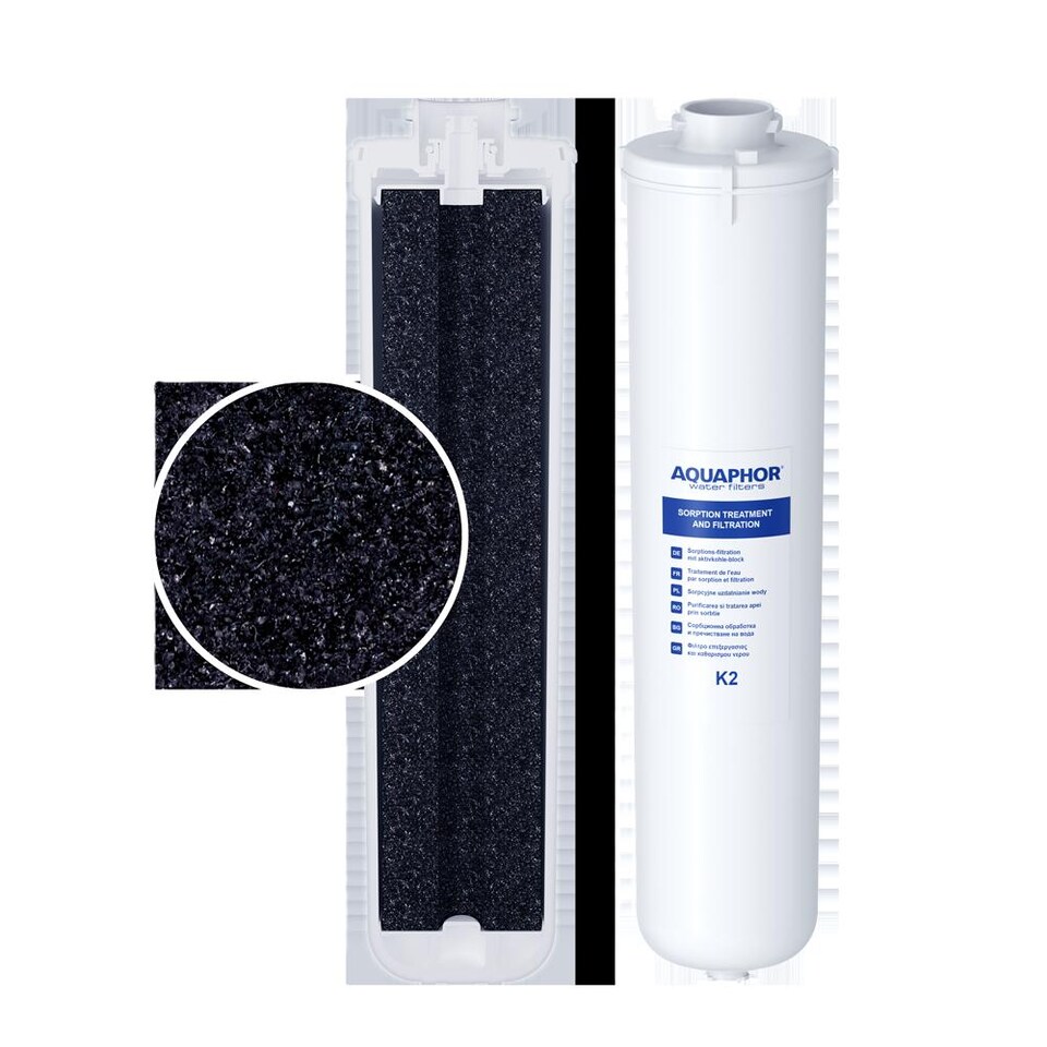 image 1 of AQUAPHOR Crystal Solo : Replacement filter cartridge : K2 - easy fit click and turn | White