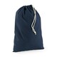 image 3 of Westford Mill Cotton Stuff Bag - Navy Blue - L Blue | L