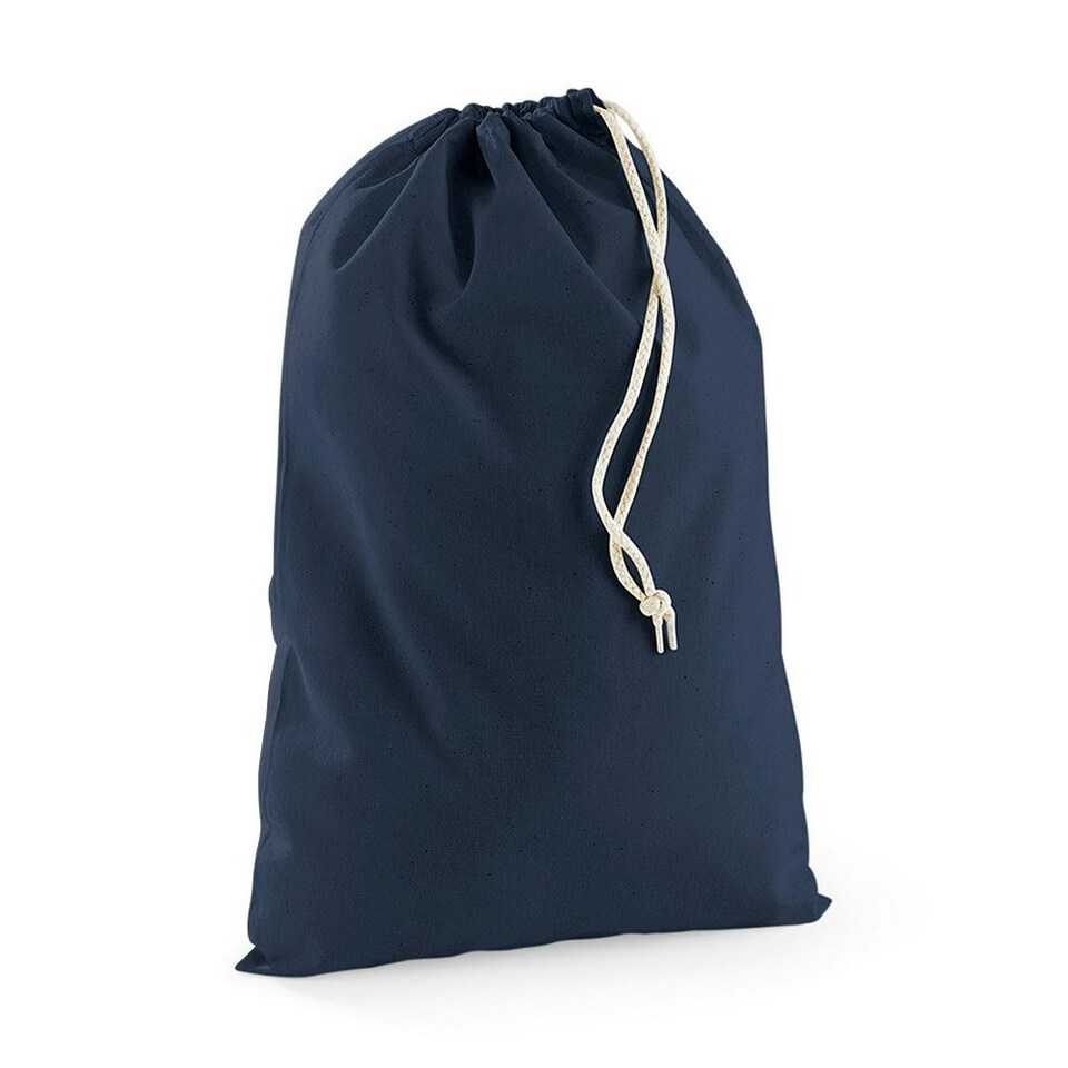 image 1 of Westford Mill Cotton Stuff Bag - Navy Blue - L Blue | L