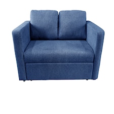 The Brenta 2 Seater Slide Storage Sofa in Grey, Silver or Navy | Blue | One Size