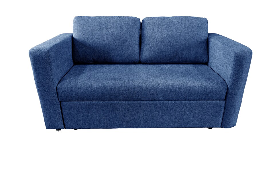 image 1 of The Brenta 2 Seater Slide Storage Sofa in Grey, Silver or Navy | Blue | One Size