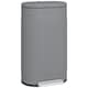 image 1 of HOMCOM 30 Litre Pedal Bin, Fingerprint Proof Kitchen Bin with Soft-close Lid, Metal Rubbish Bin with Foot Pedal and Removable Inner Bucket, Grey | Grey | 1