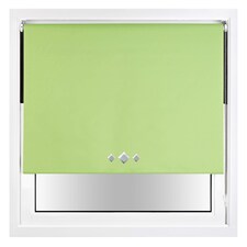 Blackout Roller Blind Diamond Eyelet | Metal Fittings | Green | Lime