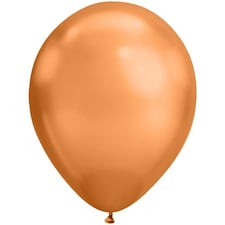 Chrome Copper Round Latex Qualatex Balloon 28cm / 11 in