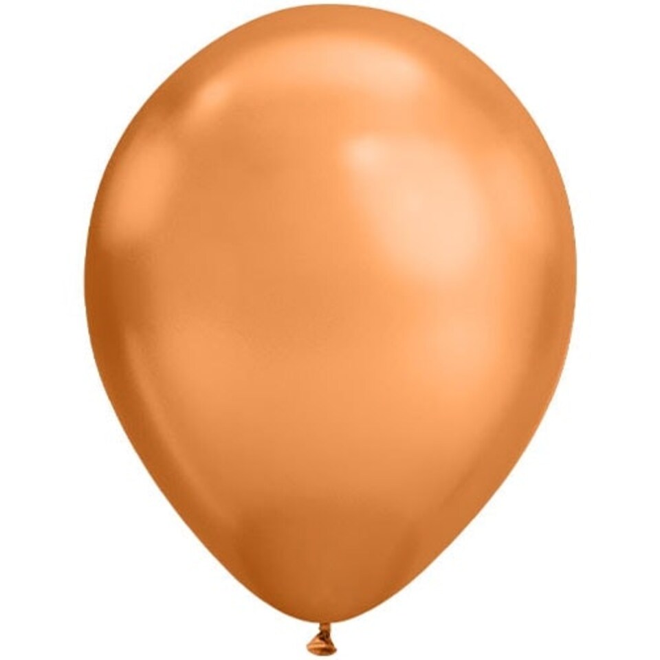 Chrome Copper Round Latex Qualatex Balloon 28cm / 11 in