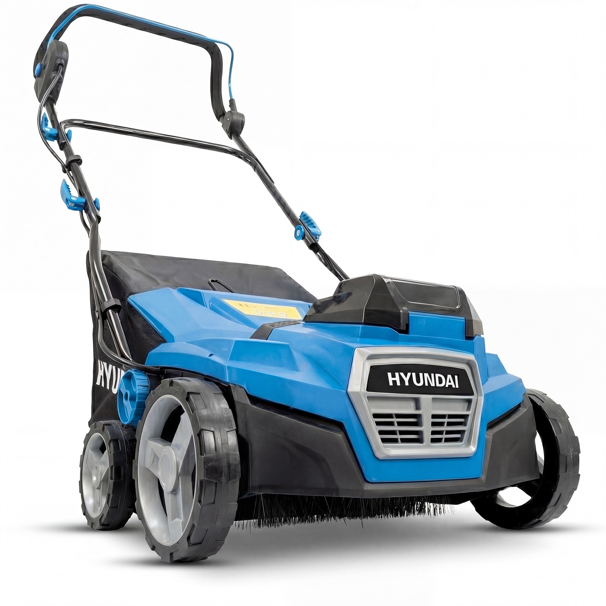 Hyundai Cordless Artificial Grass Sweeper Brush 38cm / 15 Inch Battery Powered 40V (2x20V) Brushless, 45L Collection Bag HY40CSW38