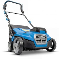 Hyundai Cordless Artificial Grass Sweeper Brush 38cm / 15 Inch Battery Powered 40V (2x20V) Brushless, 45L Collection Bag HY40CSW38