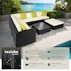 image 2 of Garden Furniture Set Marbella - 7 seater outdoor corner sofa, table, thick cushions | Black | black | 74 x 74 x 36 cm | 1