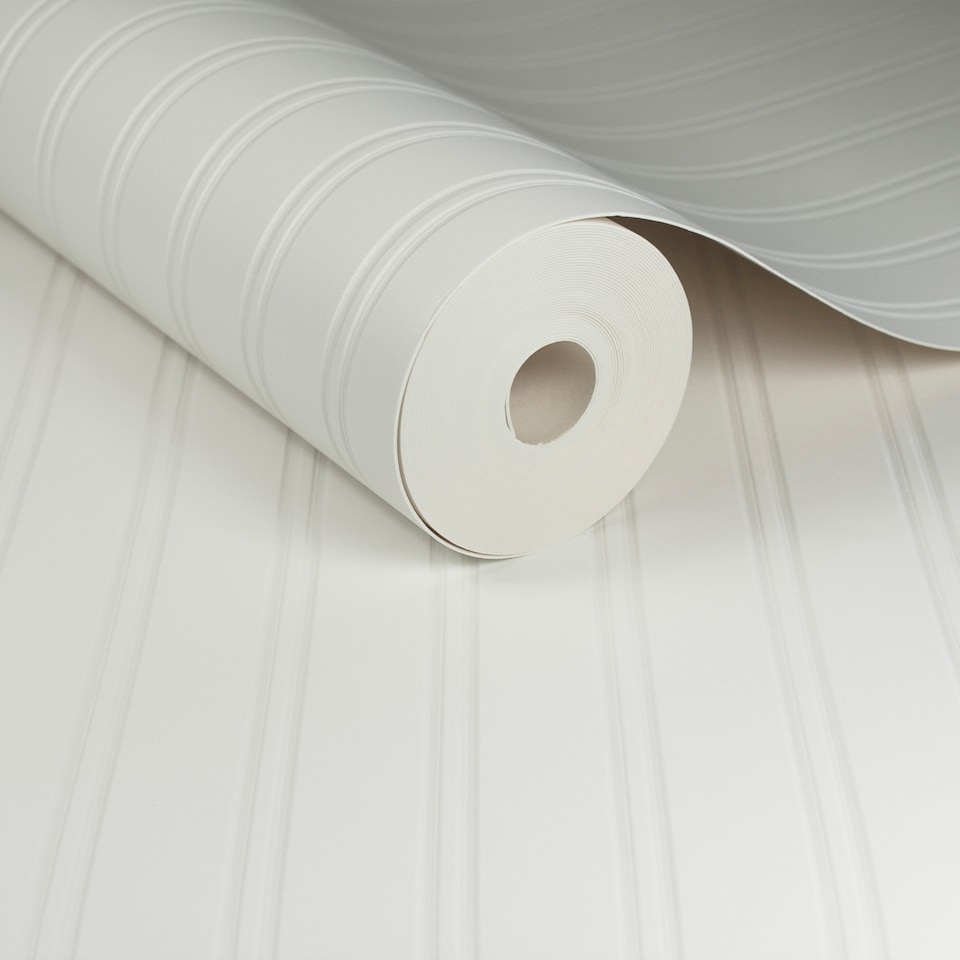 image 1 of Wall Dr Beadboard Paintable Wallpaper