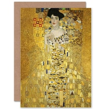 Gustav Klimt Painting Portrait Of Adele Bloch Bauer Greeting Card