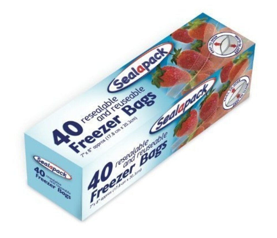 image 1 of Freezer Bags 40pk 178 x 203mm