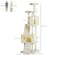 image 4 of PawHut Cat Tree, Kitten Scratch Post Climbing Tower 181 cm for Indoor, Beige