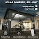 image 3 of Outsunny 3.36x3.36m Pop Up Gazebo w/ Solar-Powered LED Lights Netting Grey