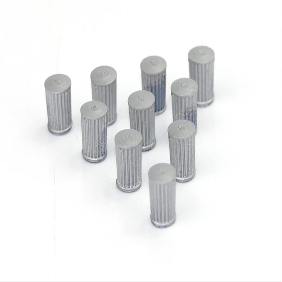image 1 of GM Structures OO Scale Traditional Dustbins 10pcs (Pre-Built)