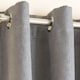 image 3 of Enhanced Living Vogue Grey Silver 46 x 54 inch (117x137cm) Eyelet Thermal Noise reducing Dim Out Curtains (PAIR)