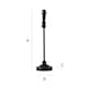 image 6 of ValueLights Maggie Black Metal Candlestick Slim Table Lamp Base