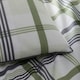 image 2 of Portfolio Home Prague Checkered Bedding Duvet Cover Set Green | Double