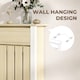 image 5 of HOMCOM Radiator Cover with Drawer and Vertical Slats Oak