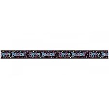 The Party Continues Happy Birthday Banner - Black - One Size