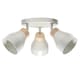 image 1 of Contemporary Scandinavian Designed Triple Spot Ceiling Light in Muted Dove Grey | Grey
