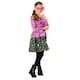 image 4 of Harry Potter Childrens/Kids Luna Lovegood Costume - Pink/Black - 13-14 Years 13
