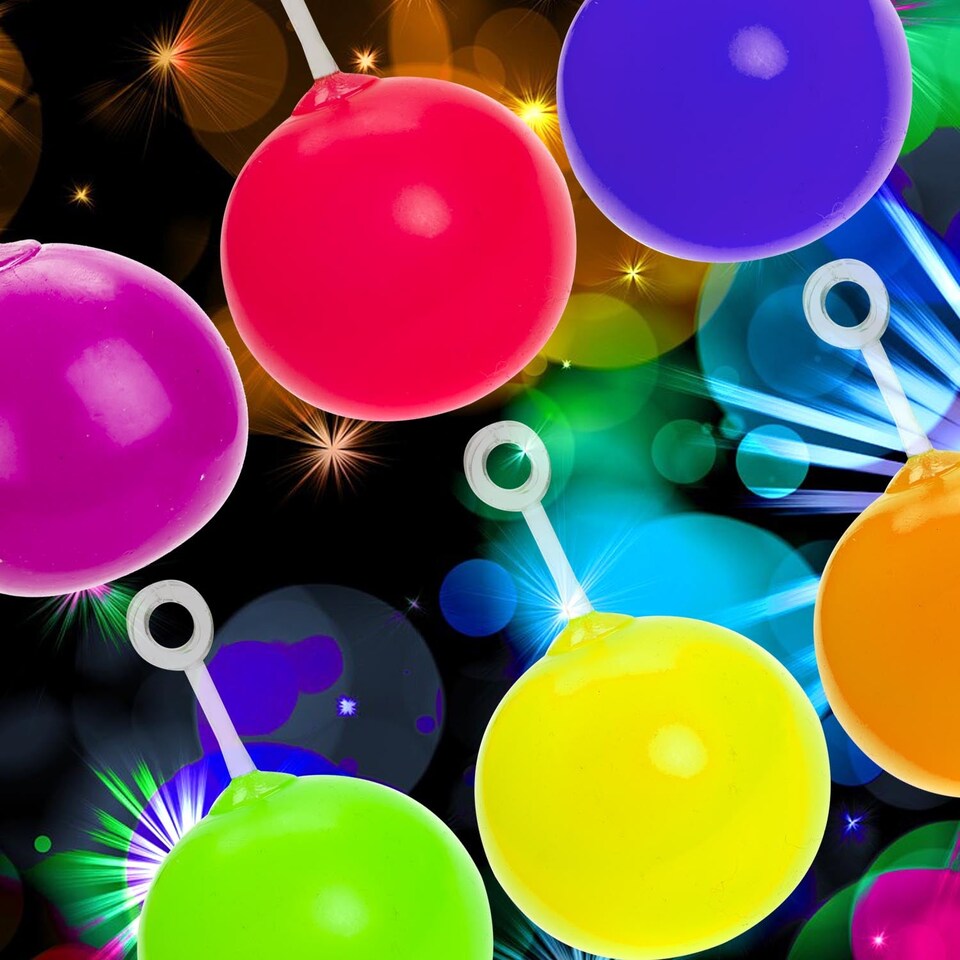 image 1 of PMS Inflatable Mighty Balloon Balls Assorted Colours 12-Pack