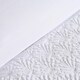 image 3 of OHS Embossed Geometric Textured Duvet Cover and Pillowcase Set, King - White
