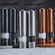 image 4 of Cooks Professional Electric Salt & Pepper Mill Set | Adjustable Grind Settings | Simple One-Button Operation | Graphite