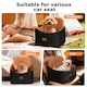 image 7 of Skylos Pet Booster Dog Car Seat Travel Carrier Bed Bag Basket Puppy | Brown | Brown